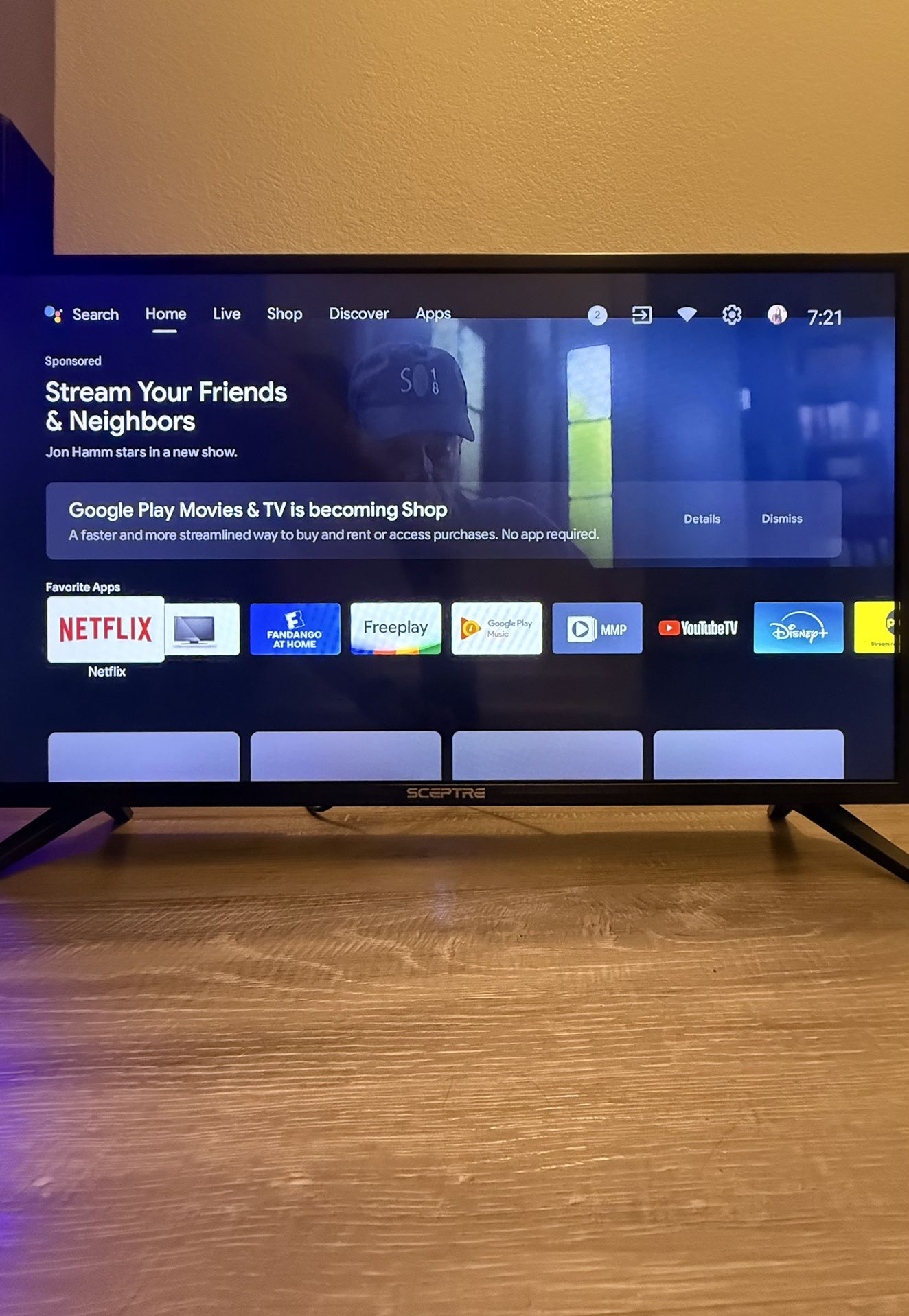 32” Septre HD 720p LED Android TV