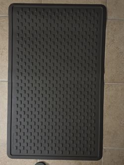 WeatherTech All-Purpose Rubber Floor Mat 24x36 Rectangle Black Waterproof
