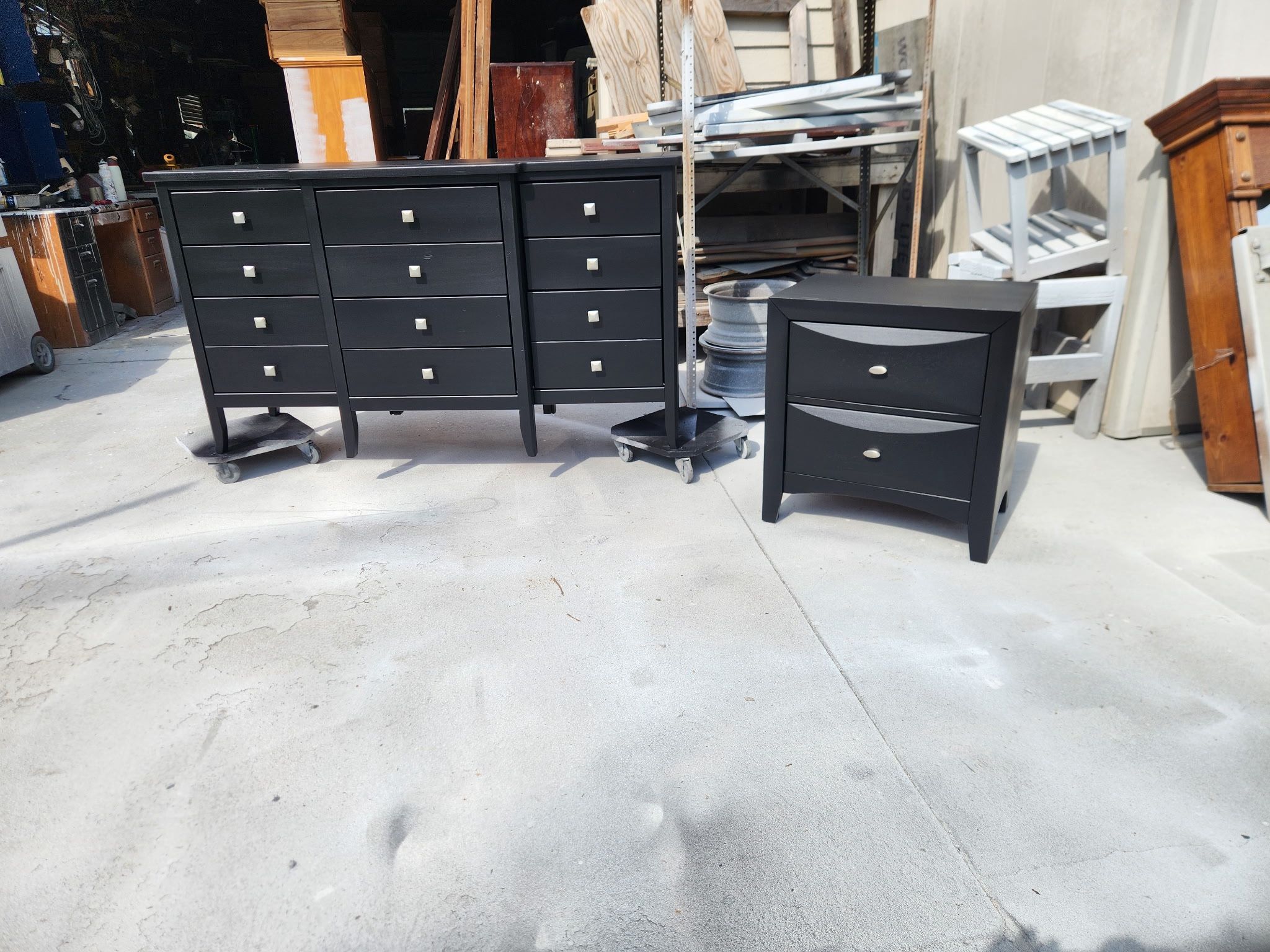 Black Dresser And Nightstand