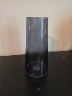 Clear black vase