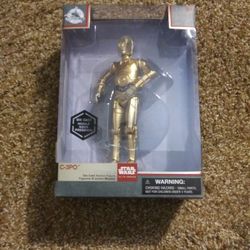 STAR WARS C-3PO DIECAST ELITE SERIES DISNEP 100 PERCENT ARTICULATE VERY RARE GOOD QUALITY HEAVY METAL FIGUREINE