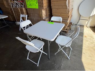 Square Table and 4 Chairs set for $95