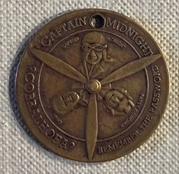 Captain Midnight Decoder Membership Medal (Cash Only & Elk Grove Pick-up)