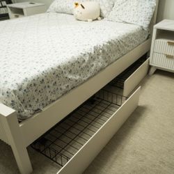 ACCEPTING OFFERS NEED GONE FAST Bed, Side Tables, & Mattress