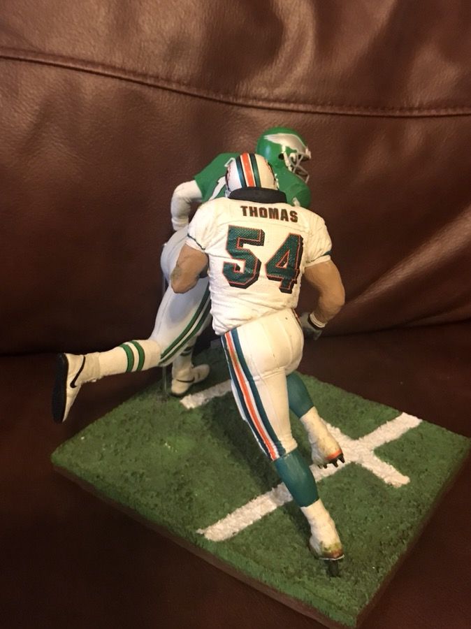 Zach Thomas Miami Dolphins Figure made w/ Custom Mcfarlane Football NFL