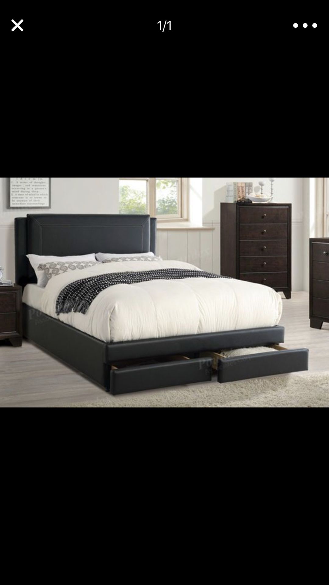 Storage Bed Black New in box. Next day Delivery available