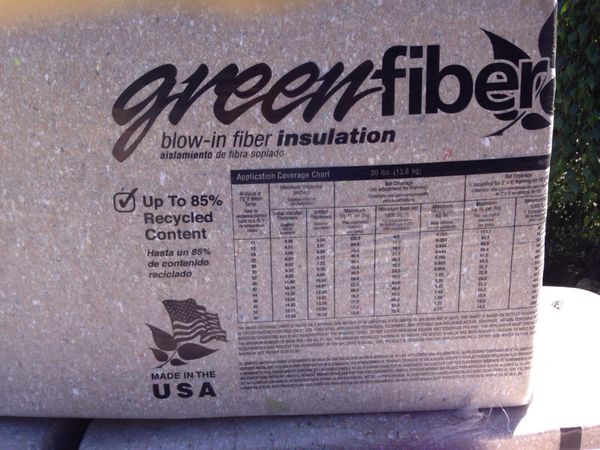 Greenfiber Insulation Coverage Chart