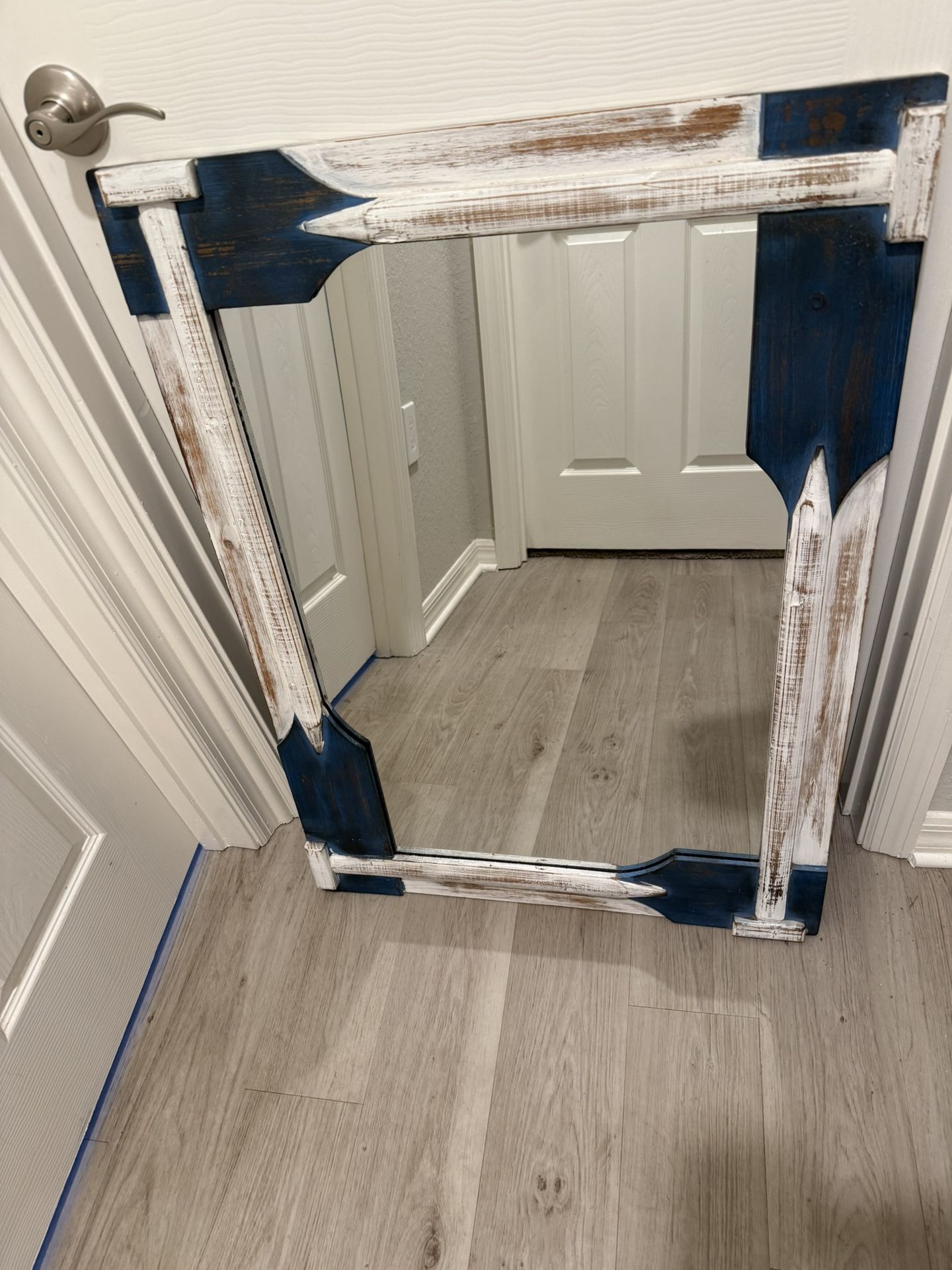 Mirror Nautical Beach Themed 26x24 Wall Hanging