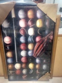 Baseball Poster - Framed