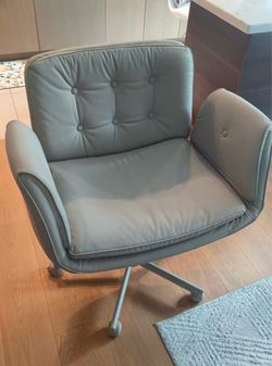 amseatec Criss Cross Office Chair, Swivel Makeup Vanity Chair with Wheels