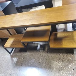 Beautiful Industrial Console Table 