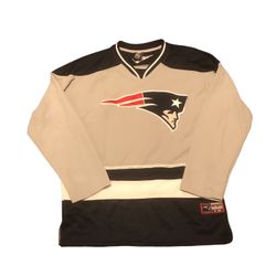 vintage New England Patriots NFL team apparel hockey style jersey size M- $40