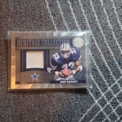 Tony Dorsett Game Worn Jersey Relic Card