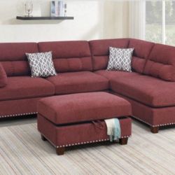 Sectional Sofa + Ottoman
