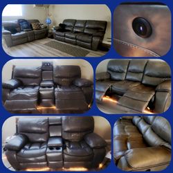 Reclining Leather Couches