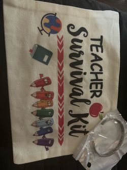 Teacher survival bags with bracelet