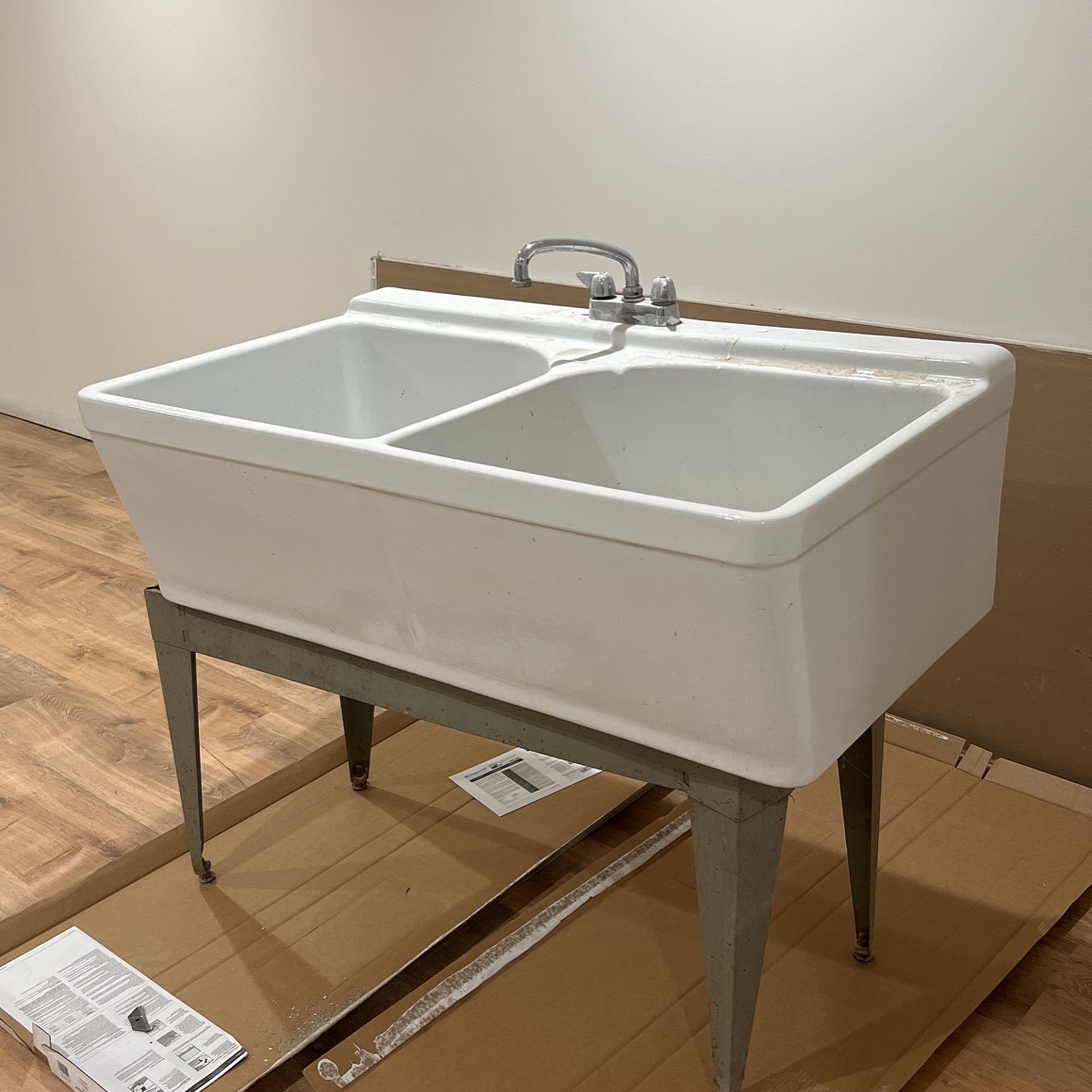 Crane Double Sink