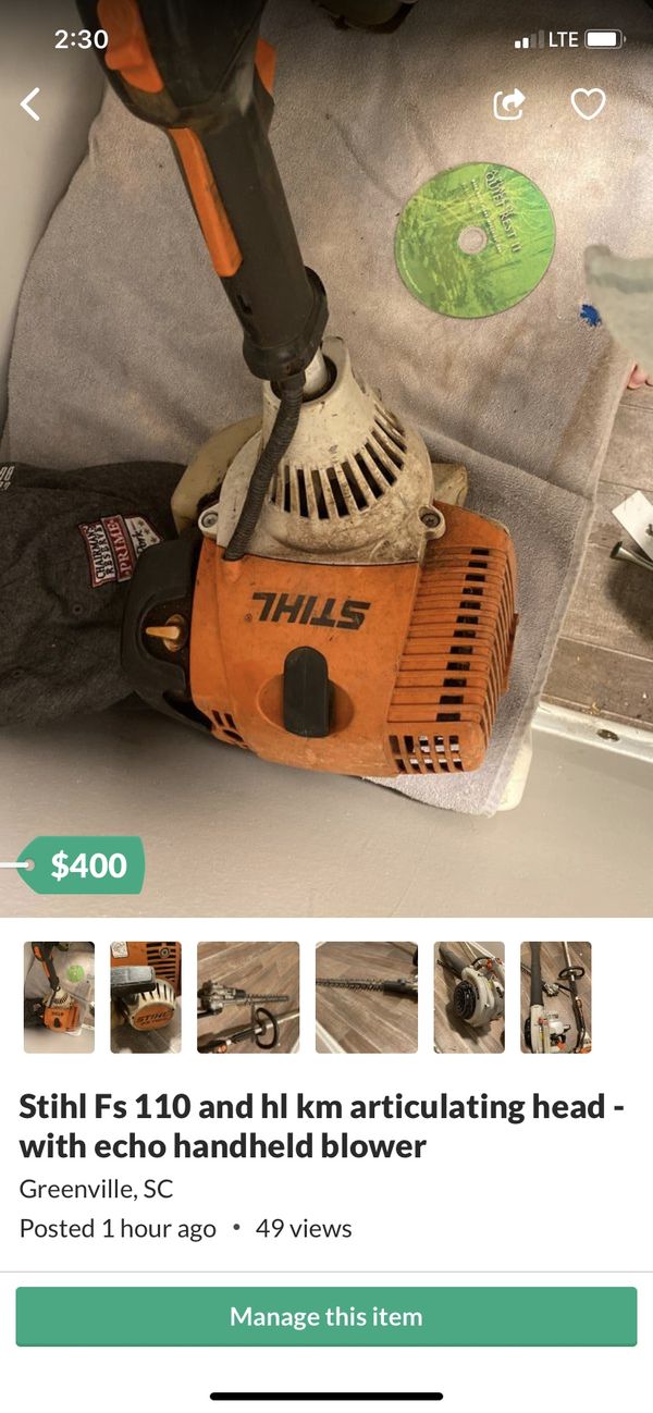 Stihl Fs 110 - $250 only- trimmer attachment $150 for Sale in Taylors