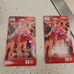 One piece card game Heroines 12 card booster pack x2 (cash or trade for Pokemon)