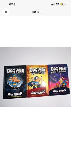Dog Man Series Lot of 3 HC: Dog Man, Brawl of the Wild, Grime and Punishment