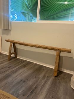 Olive Ateliers wooden bench