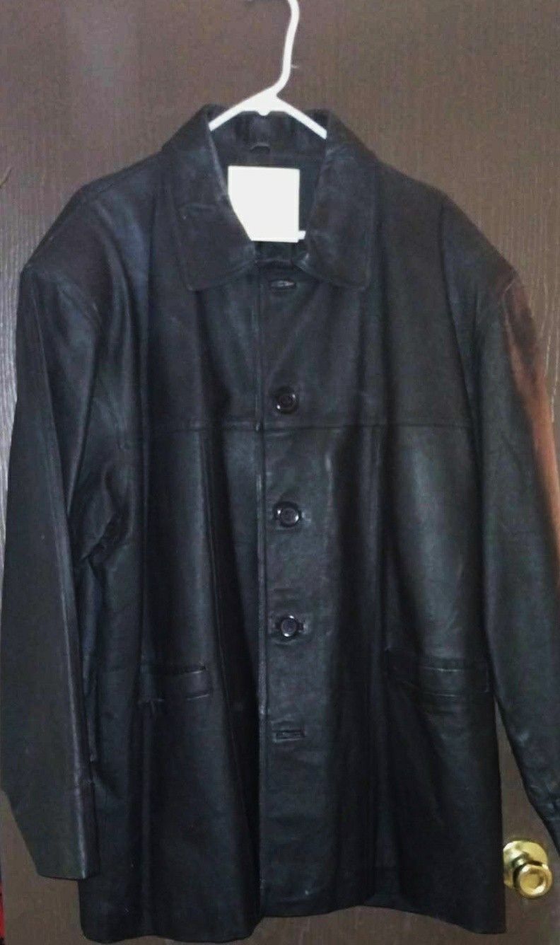 Men's Leather Jacket, Size XL