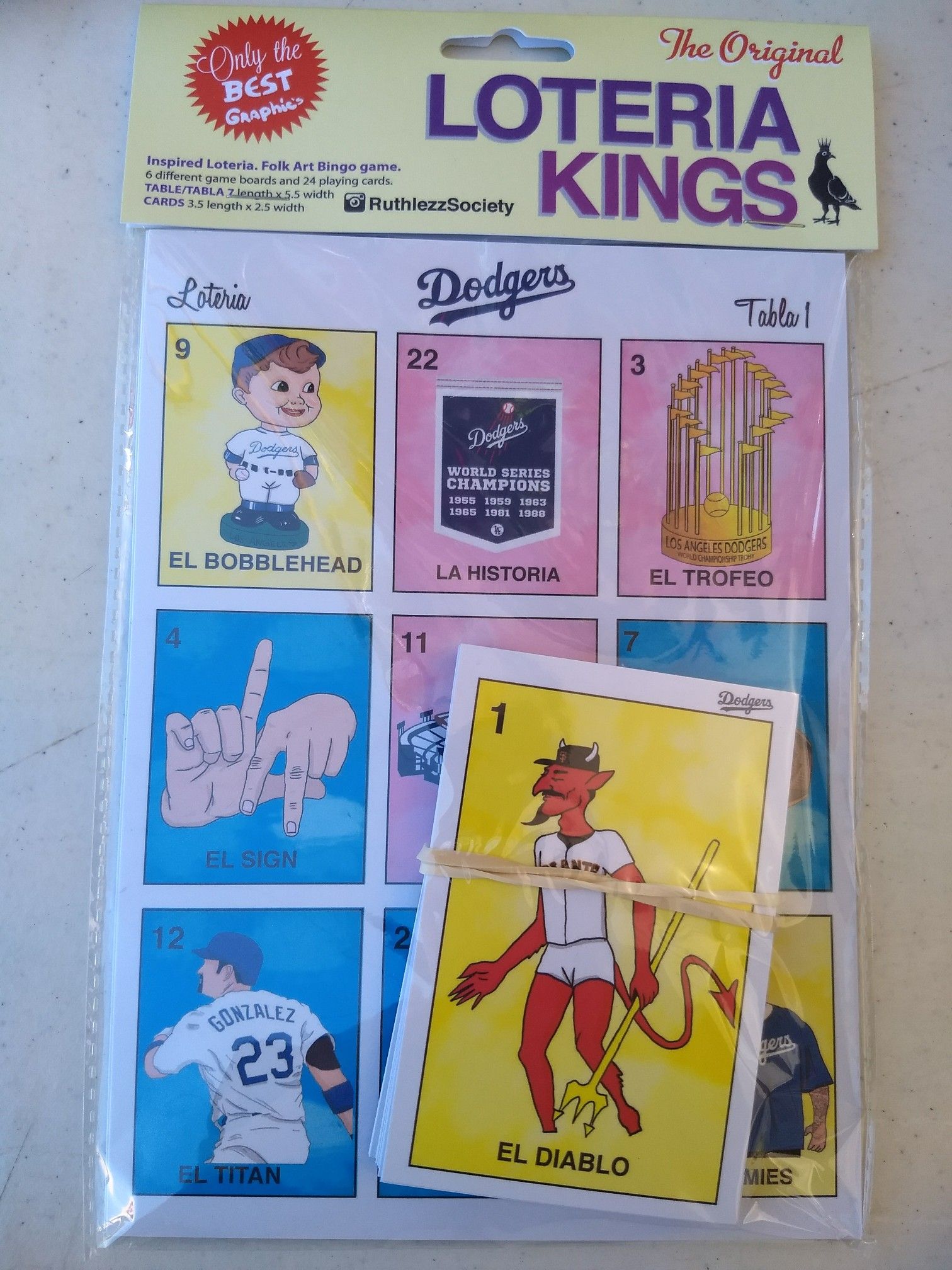 Dodgers Loteria card game!!!