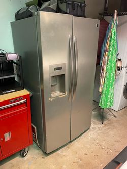 Stainless Steel Side-by-Side Refrigerator with Ice Maker