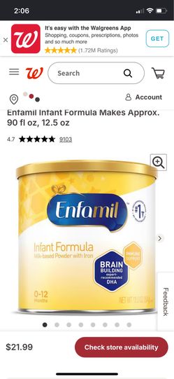 Baby formula