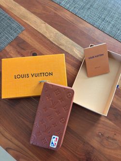 NBA X LV Brown Empreinte Zippy Vertical Wallet