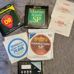 *Random Guitar String Bundle & Tuner