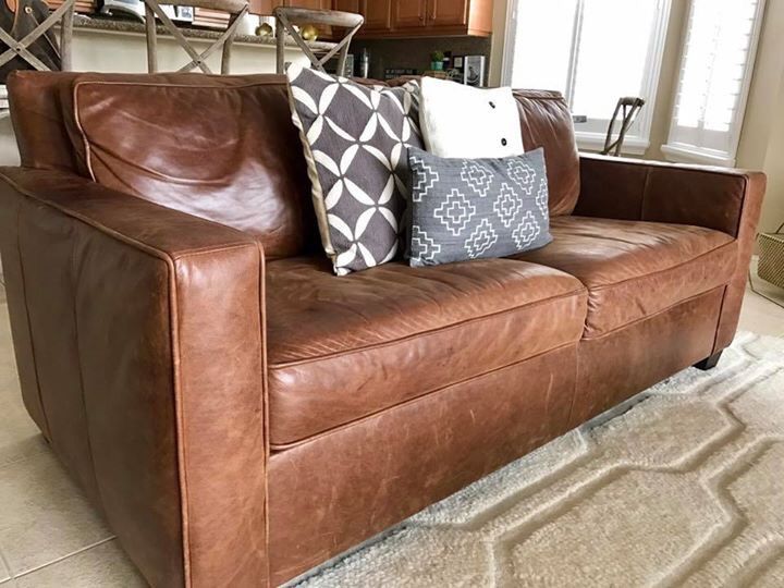 West Elm Henry Leather Sofa 76 For