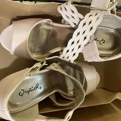 Light Pink Wedge Heels Size 7