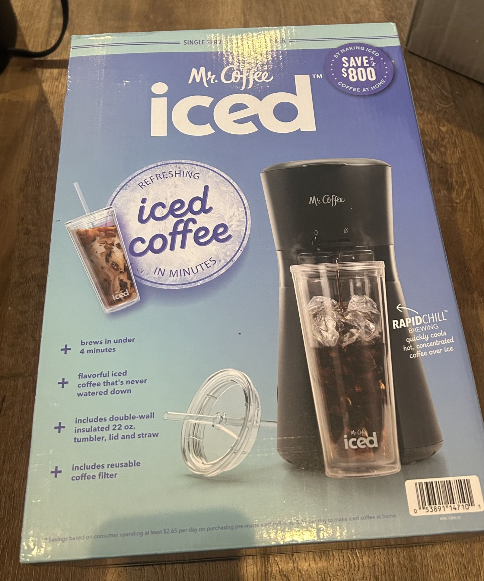 Mr. Coffee Single Serve Iced Coffee Maker NIB