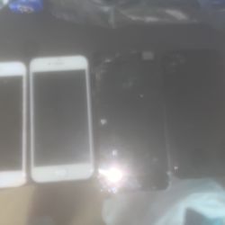 4 Broken iPhones 