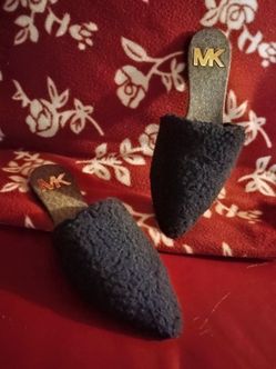 Women's Michael Kors Faux Mule Slippers
