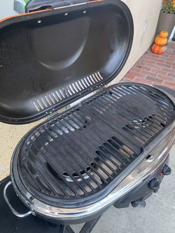 Portable Propane Gas Grill with Cast Iron Grates
