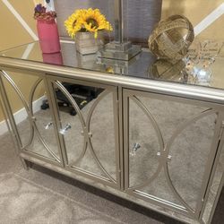 Mirrored Console / Buffet Cabinet – Mathis Brothers (2 Available)