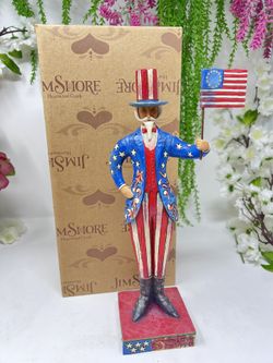 J7 Jim Shore Heartwood Creek – Uncle Sam Patriotic Figurine – 11.5” – With Box