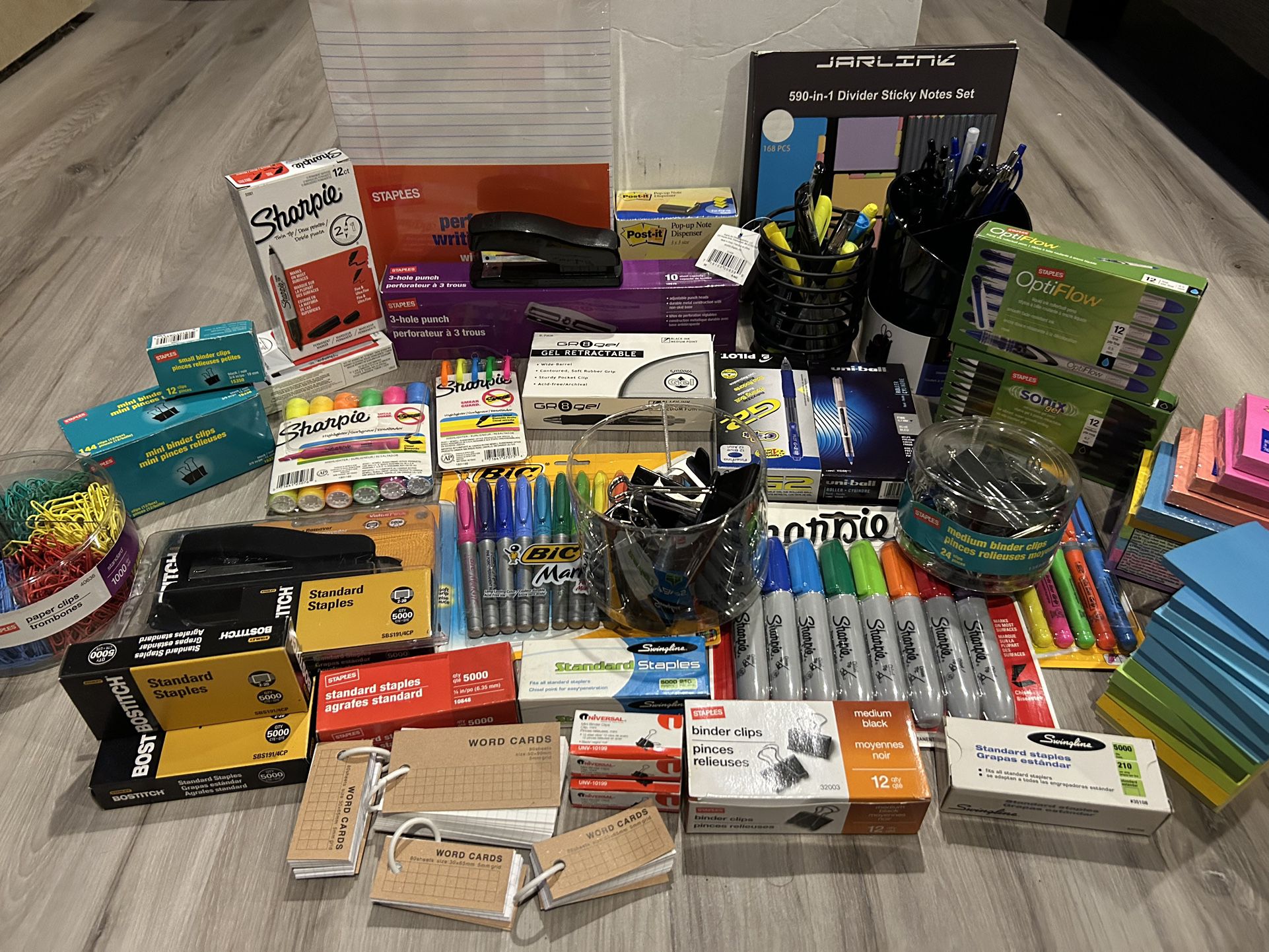 Miscellaneous Office Supplies, Unused/Unopened