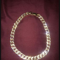 Gold or White gold Cuban chain diamond 22”