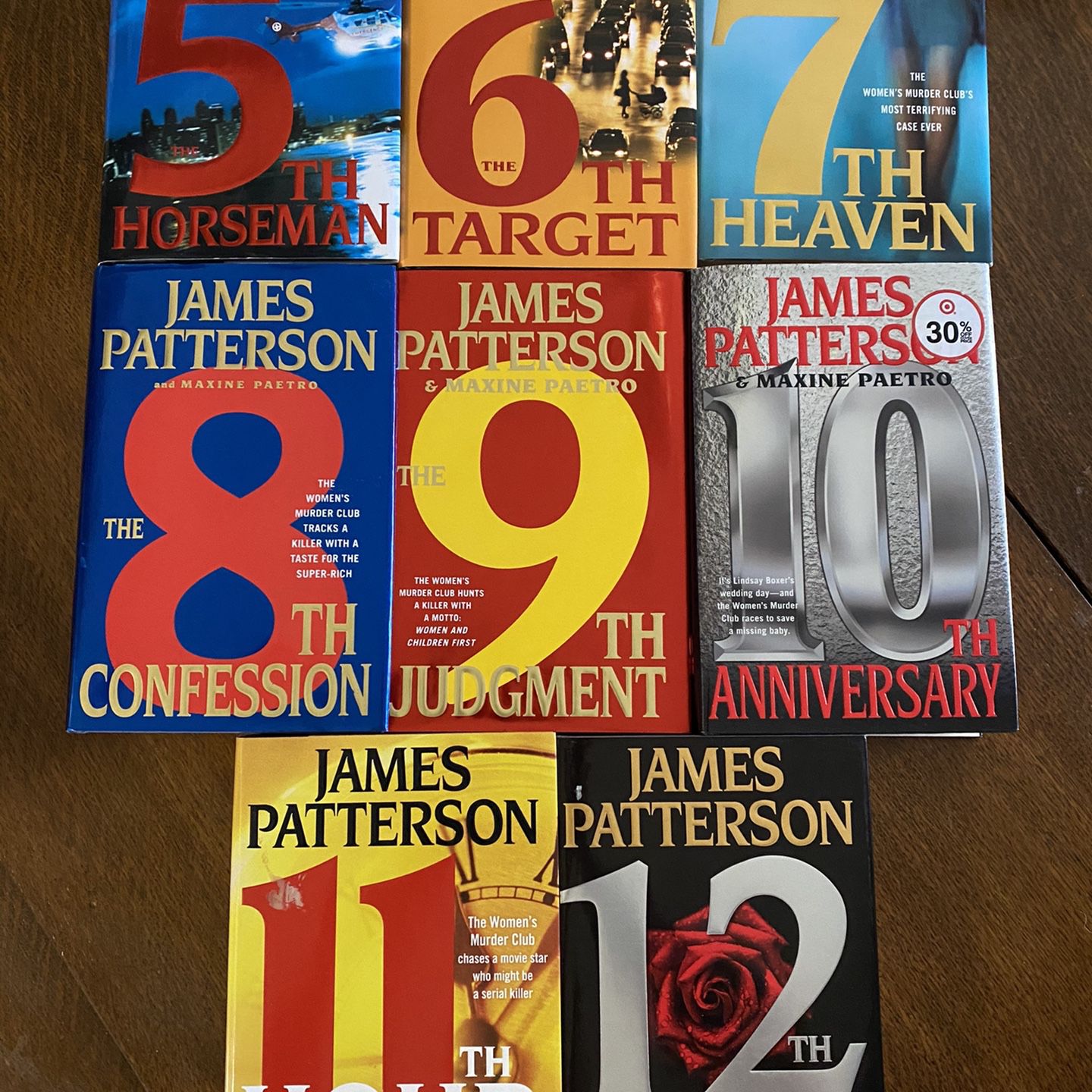James Patterson Women’s Murder Club Books 5-12