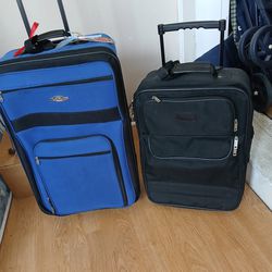 Luggage Bags Wheels $30.00 For Them Both FIRM Cash Only Pick Up Only In East Providence R.I Tyvm Paula 