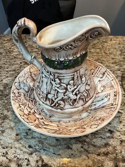 Vintage Wash Basin & Pitcher