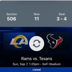 LA Rams Vs Houston Texas ( Home Opener ) 