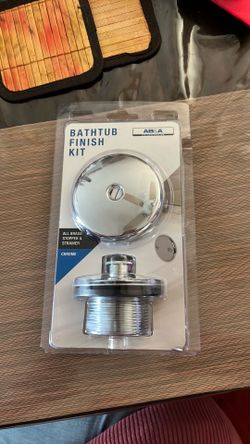 Bathub finish kit stopper & strainer