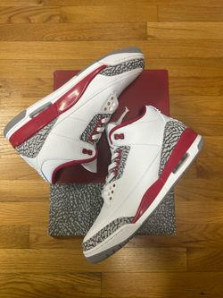 Jordan 3 Cardinal Red size 11