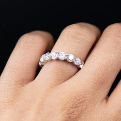 Diamond Half Eternity Band 