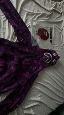 Purple bape jacket