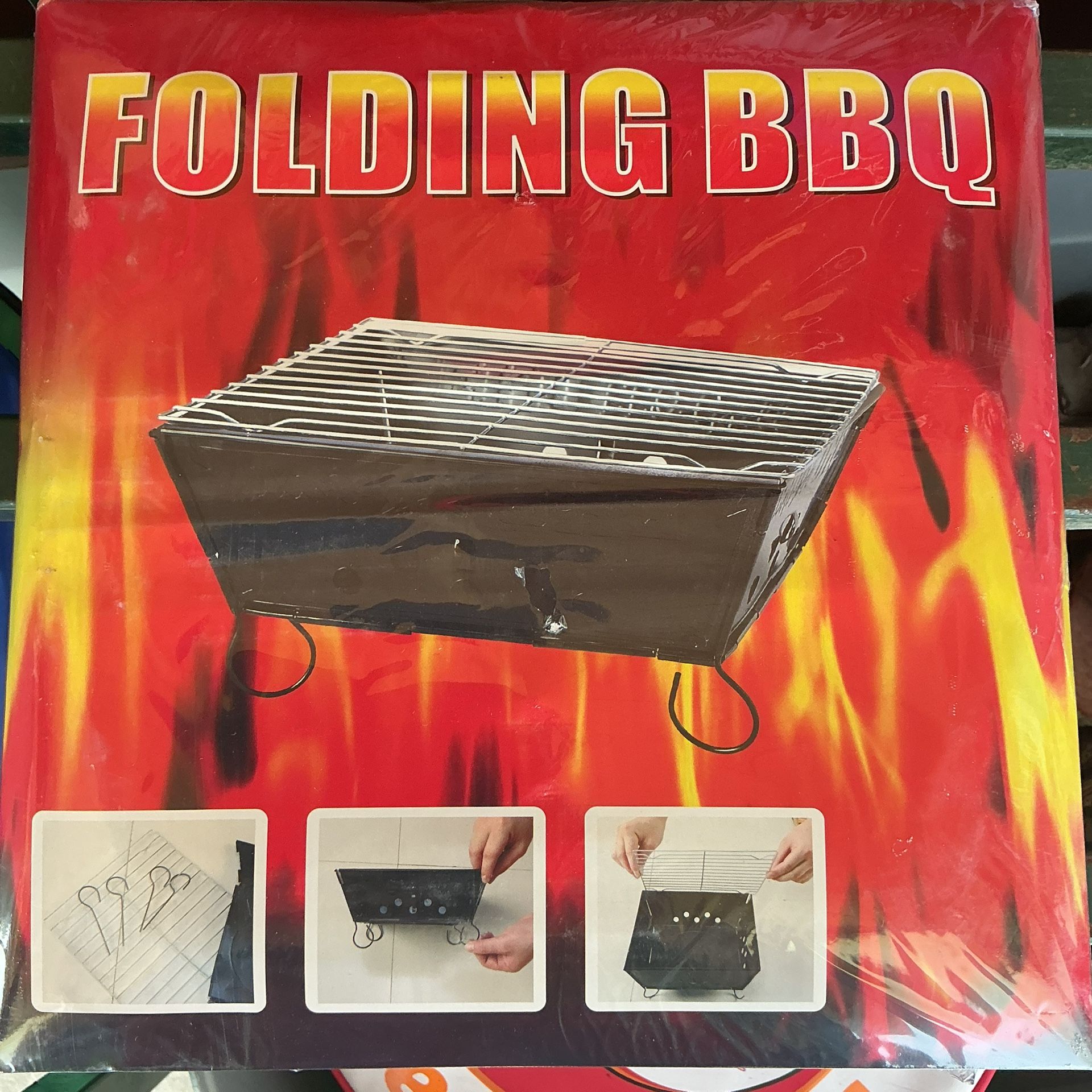Portable Foldable Barbecue BBQ Grill Outdoor Camping Cooker